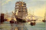 unknow artist Seascape, boats, ships and warships. 32 oil painting reproduction